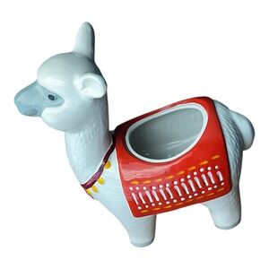 Threshold Stoneware Llama Cookie Jar Boho Kitchen Storage Farmhouse Decor No Lid